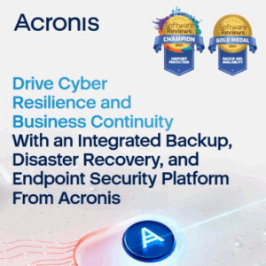 Drive Cyber Resilience and Business Continuity With an Integrated Backup, Disaster Recovery, and Endpoint Security Platform From Acronis