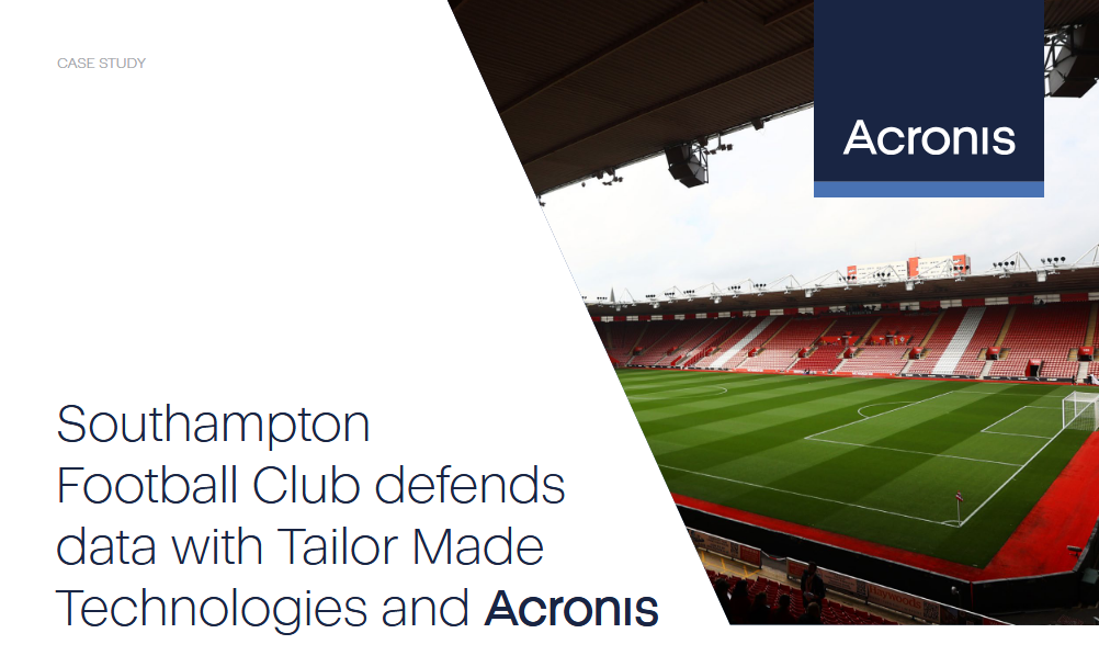 Southampton Football Club defends data with Tailor Made Technologies and Acronis